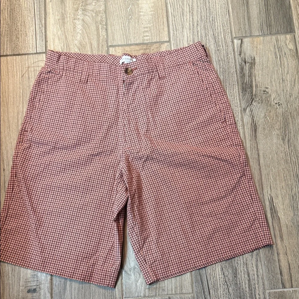 Alex Cannon Micro Check Golf Shorts Men's Preppy Size 32‎